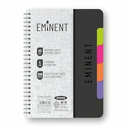Anupam EMINENT A5 5 Subject Ruled Spiral Notebook - 300pgs